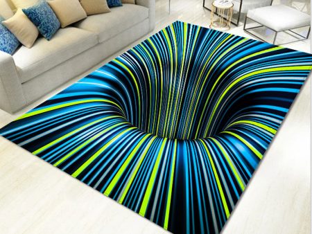 Wholesale 3d Abstract Pattern Living Room Bedroom Velvet Digital Printing Carpet Hot on Sale