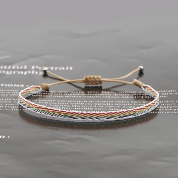 Wholesale Vintage Ethnic Webbing Faux Leather Bracelet For Sale