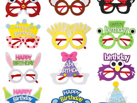 Wholesale Cartoon Animal Kids Plastic Party Decorations Sunglasses Supply