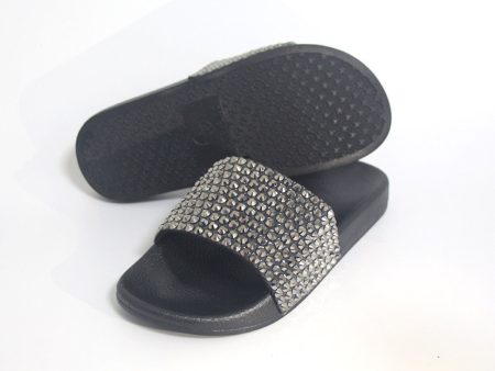 Wholesale TPR Fashion Rhinestone Sequin Flip Flops Discount