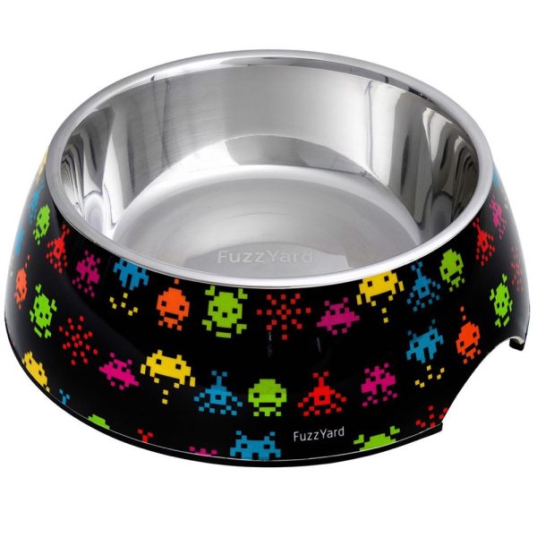 15% OFF: FuzzYard Easy Feeder Dog Bowl (Space Raiders) Fashion