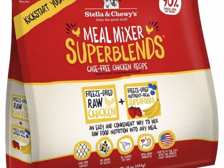 Stella & Chewy s Meal Mixer Superblends Chicken Grain-Free Freeze-Dried Raw Dog Food 16oz Online