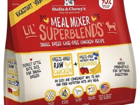 Stella & Chewy s Meal Mixer Lil  Superblends Small Breed Chicken Freeze-Dried Dog Food For Sale