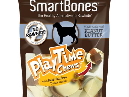 SmartBones PlayTime Peanut Butter Dog Chews Fashion