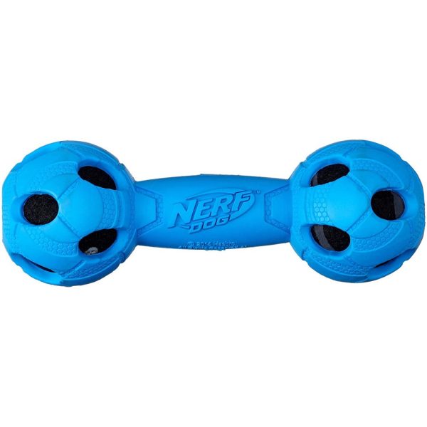 Nerf Dog Wrapped Bash Barbell Dog Toy (Medium) Hot on Sale