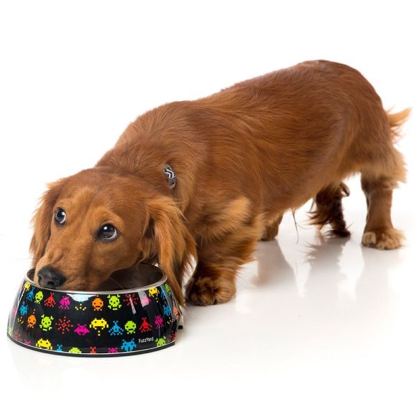 15% OFF: FuzzYard Easy Feeder Dog Bowl (Space Raiders) Fashion