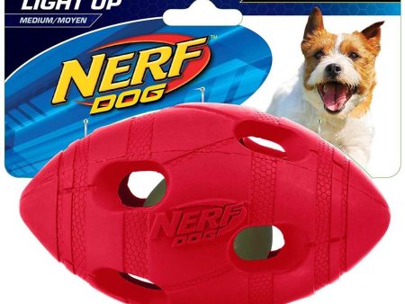 Nerf Dog LED Bash Football Light-Up Dog Toy (Medium) For Discount