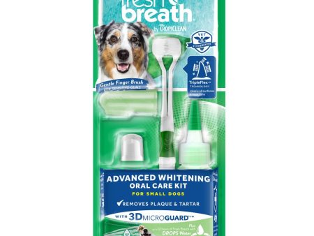 Tropiclean Fresh Breath Advanced Whitening Oral Care Kit Online now