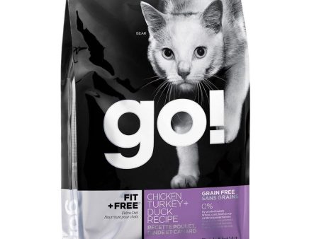 GO! Fit + Free Grain-Free Chicken, Turkey & Duck Recipe Dry Cat Food For Sale