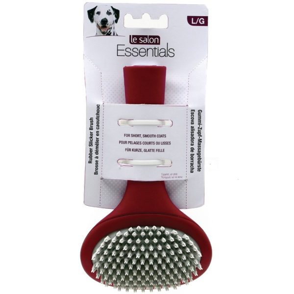 Le Salon Essentials Dog Rubber Slicker Brush Online now