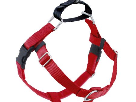 2 Hounds Design Freedom No-Pull Dog Harness & Leash - Red Black Online now