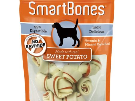 SmartBones Rawhide-Free Sweet Potato Mini Dog Chews 8 pc For Discount