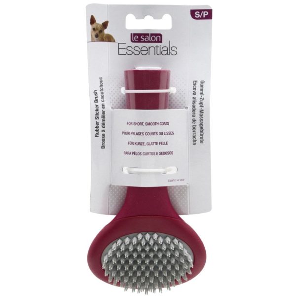 Le Salon Essentials Dog Rubber Slicker Brush Online now