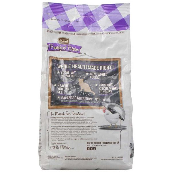 Merrick Purrfect Bistro Grain Free Healthy Senior Dry Cat Food Supply