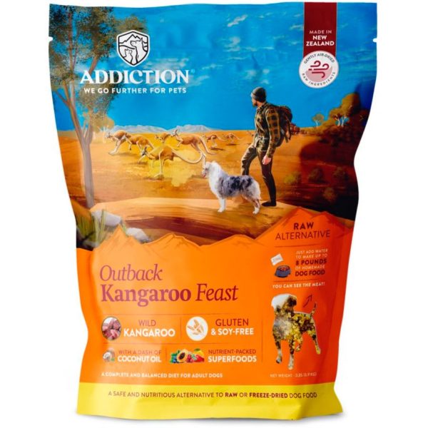 20% OFF: Addiction Outback Kangaroo Feast Grain Free Raw Alternative Dog Food 2lb For Cheap