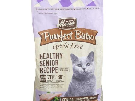 Merrick Purrfect Bistro Grain Free Healthy Senior Dry Cat Food Supply