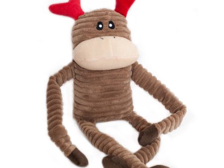 ZippyPaws Christmas Crinkle Reindeer Dog Toy Online Hot Sale