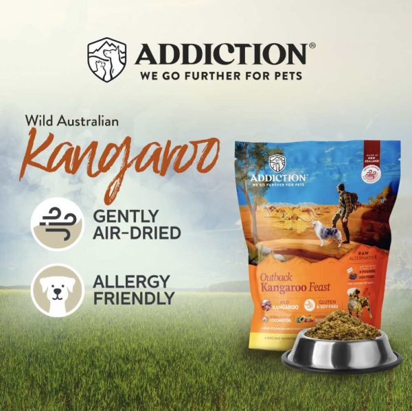 20% OFF: Addiction Outback Kangaroo Feast Grain Free Raw Alternative Dog Food 2lb For Cheap