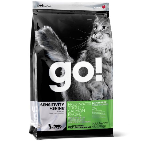 GO! Sensitivity + Shine Freshwater Trout + Salmon Recipe Dry Cat Food on Sale